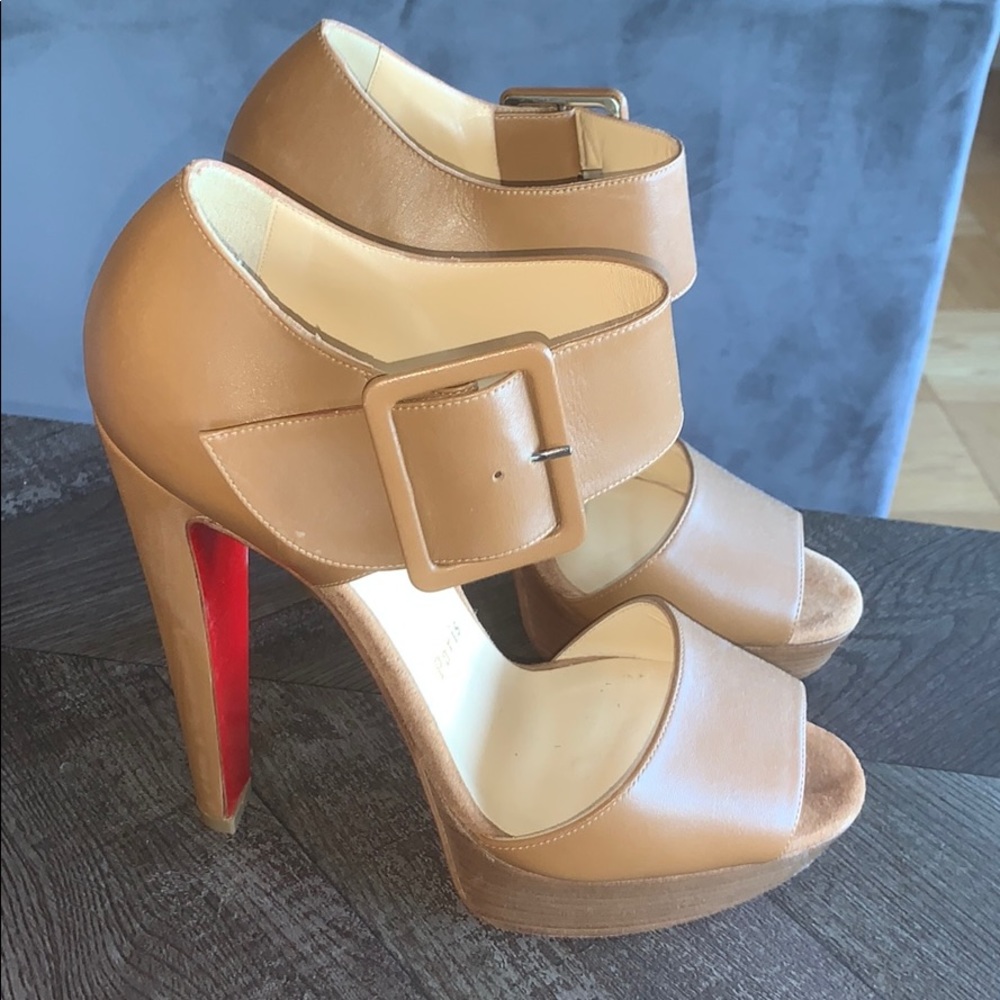 Christian Louboutin open toe heels
